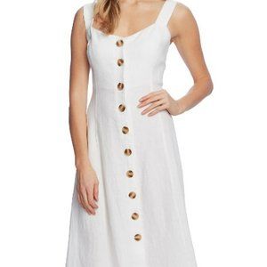 Vince Camutto Button Front Linen Sundress